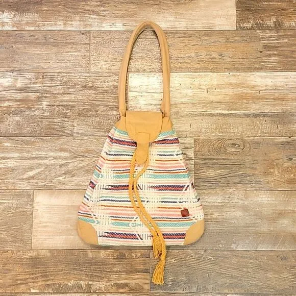 Roxy Cinch Fabric Tote Bag - Picture 2 of 8